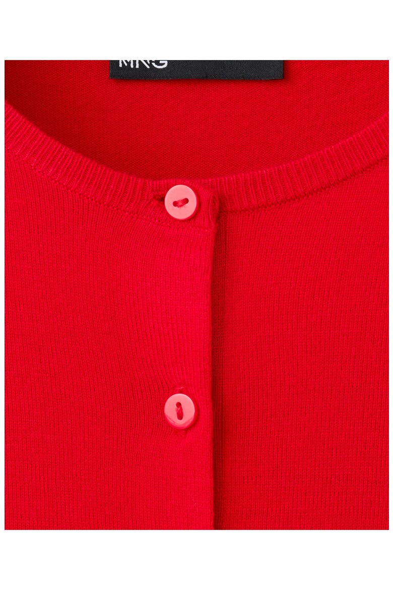Crewneck Cardigan, Alternate, color, RED