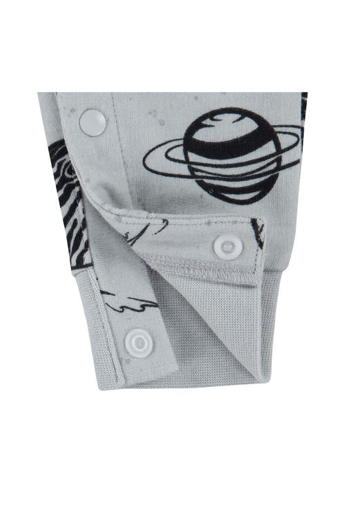 Nike Space Swoosh Short Sleeve Romper In Gray