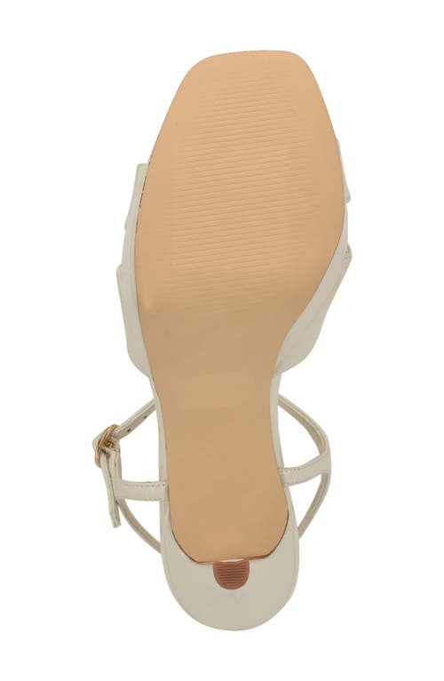 Nine West Tates Ankle Strap Platform Sandal In White