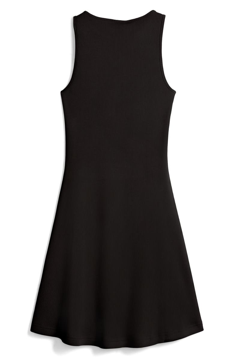 PUMA Wardrobe Essentials Ribbed Sleeveless Dress, Alternate, color, Puma Black