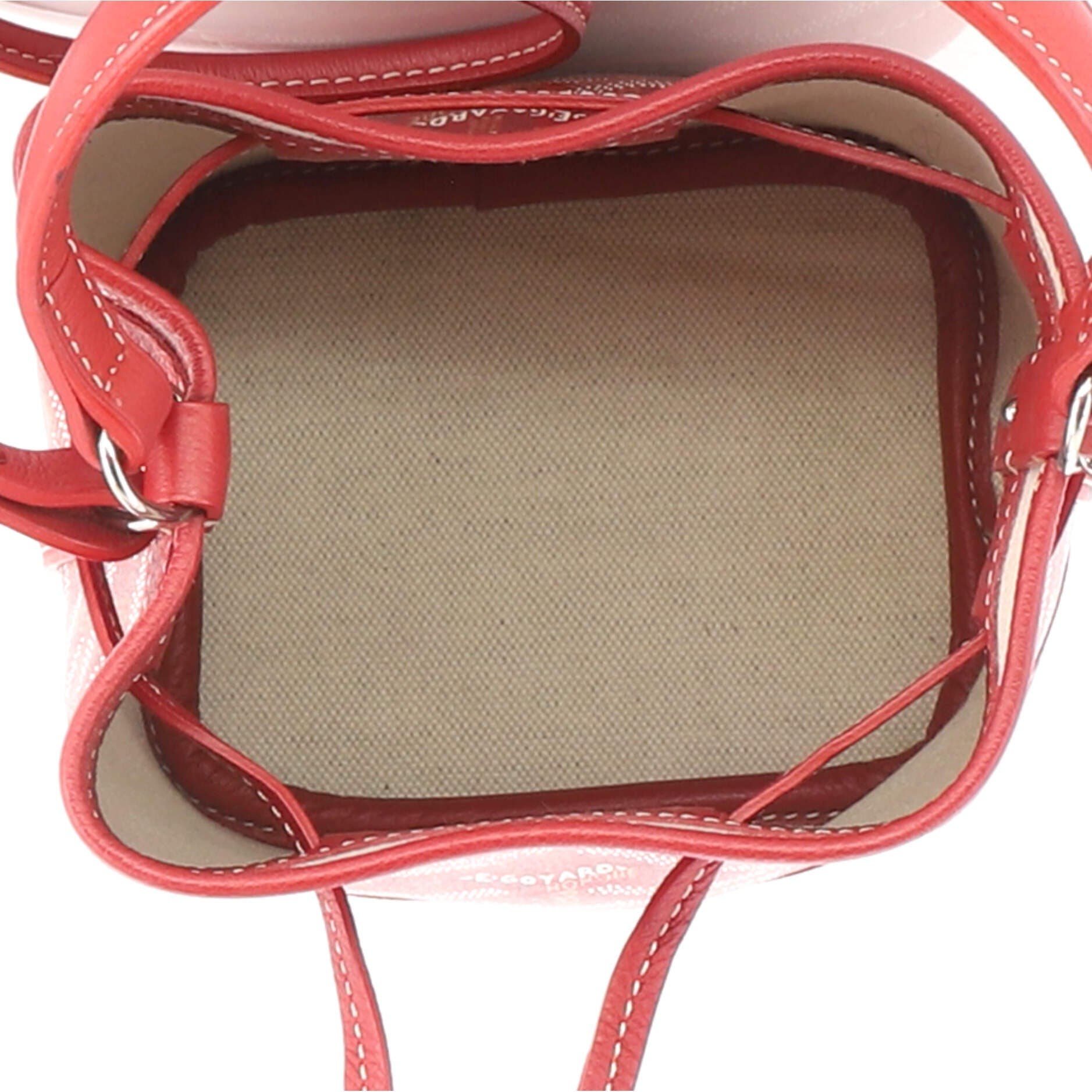 Petit Flot Bucket Bag Coated Canvas Mini, Alternate, color, Red