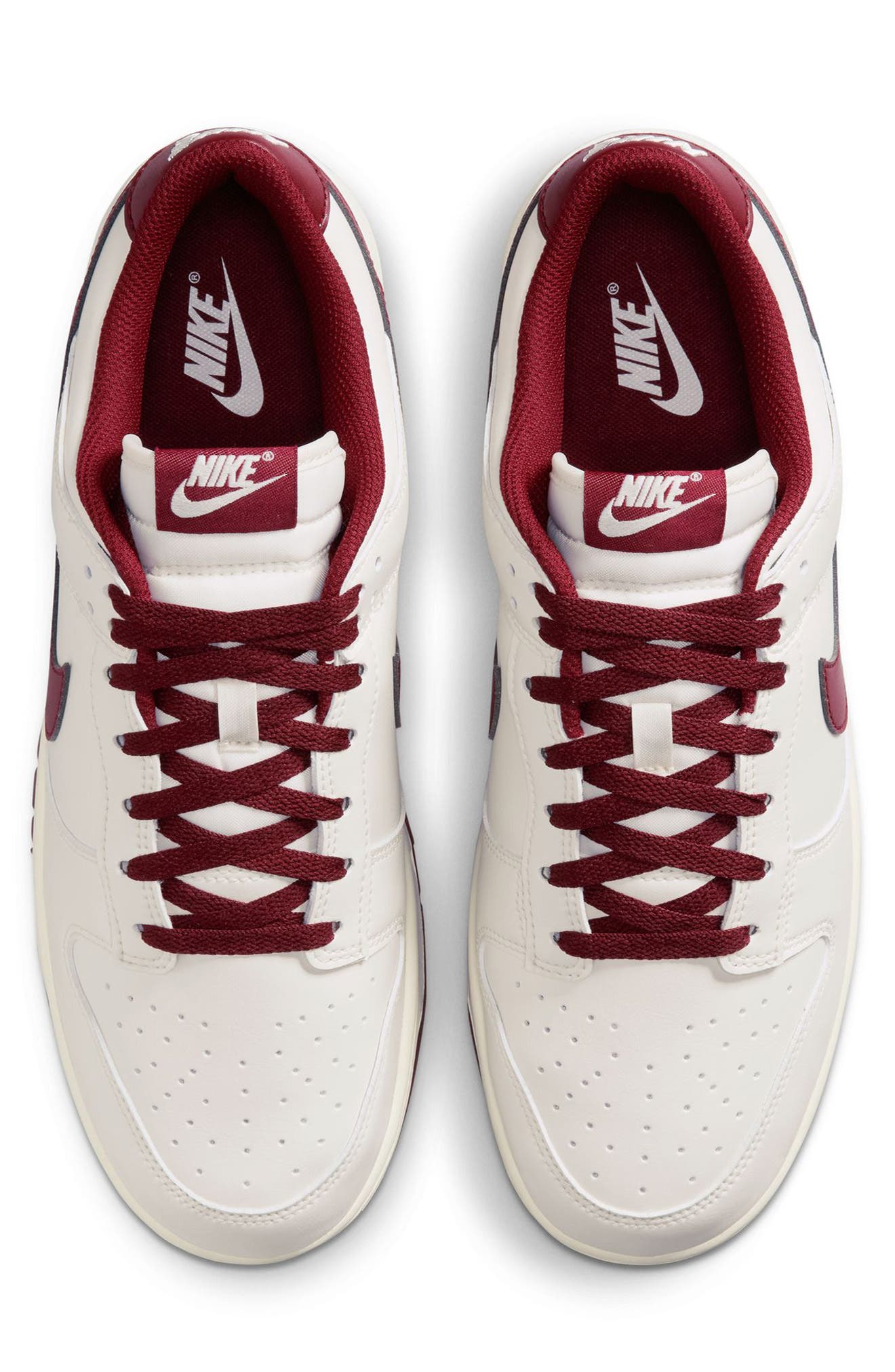 Nike Dunk Low Basketball Sneaker, Alternate, color, 008 Phantm/Team R