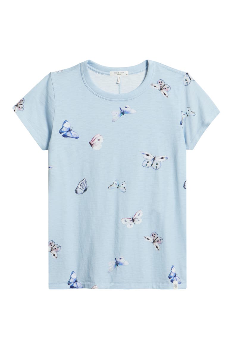 Tammy Butterfly Pima Cotton T-Shirt, Alternate, color, LIGHT BLUE