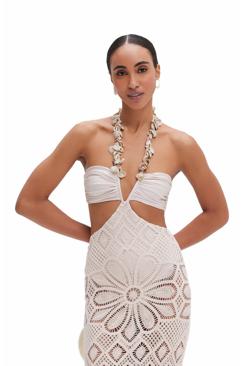 patbo monstera crochet bustier dress juliet on LTK