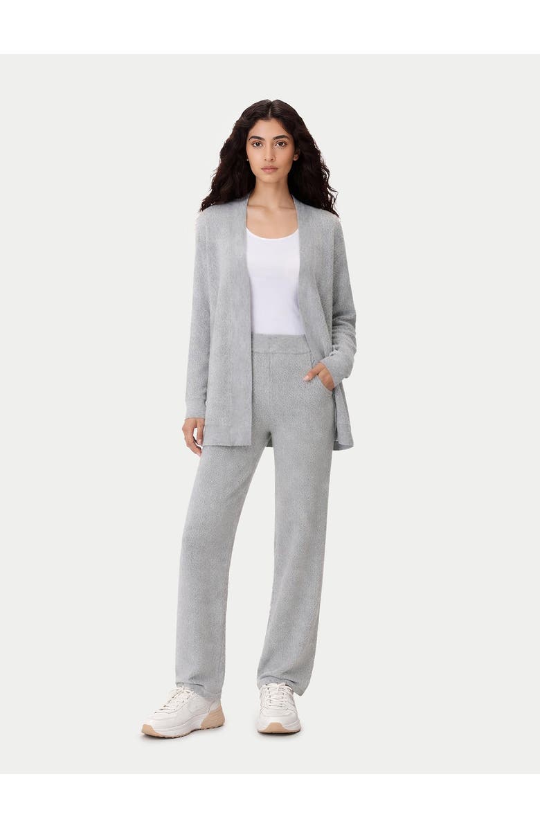 Gobi Cashmere Ajour Knit Open front Cardigan, Alternate, color, High Rise