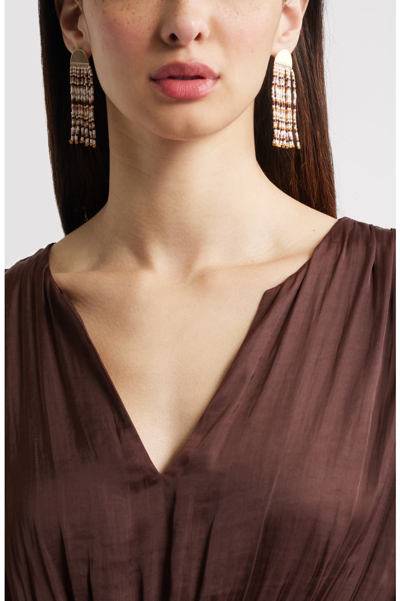 Crescent Seed Bead Fringe Drop Earrings, Alternate, color, NEUTRAL MULTI- GOLD