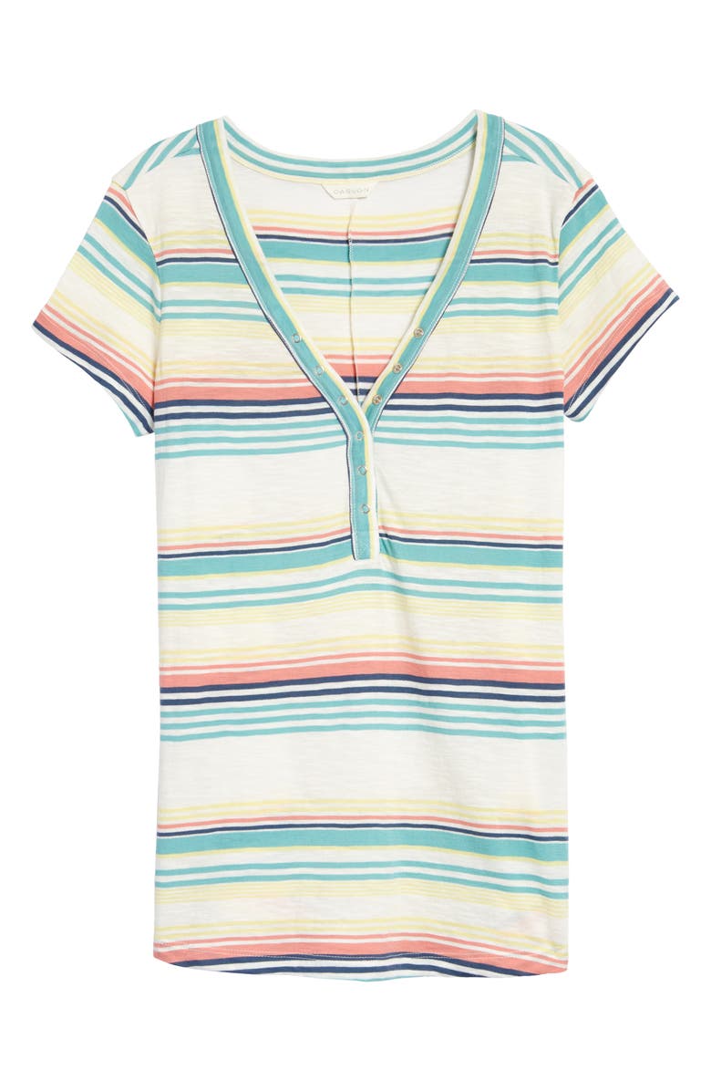 Caslon<sup>®</sup> Snap Front Henley T-Shirt, Alternate, color,