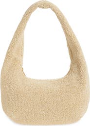 Mansur Gavriel Mini Gnocchi Faux Shearling Hobo Bag