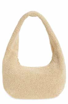 Mini Gnocchi Textured Raffia Hobo Bag