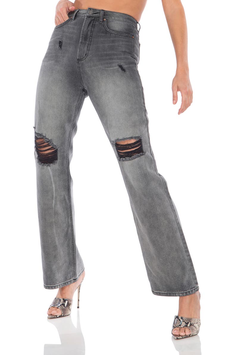 AFRM Oden High Waist Wide Leg Jeans, Alternate, color,