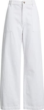 FRAME The Bow High Waist Wide Leg Utility Jeans