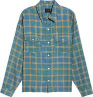 PacSun Intel Plaid Flannel Button-Up Shirt