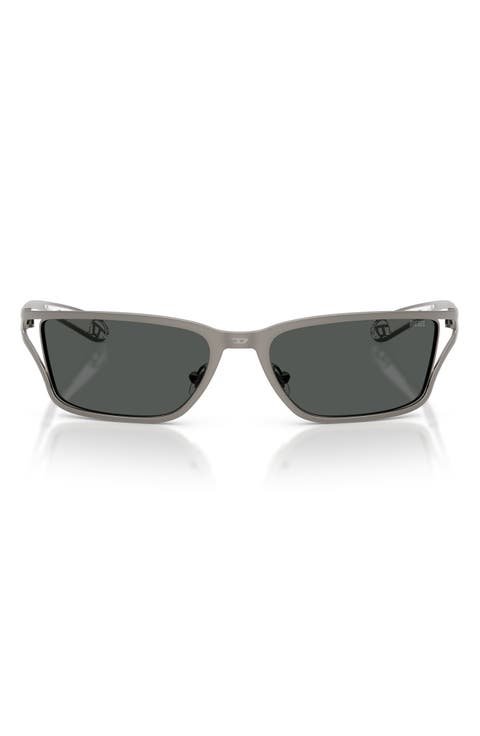 DL1015 58mm Rectangular Sunglasses