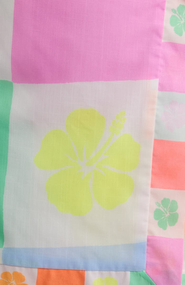 Kulani Kinis Check Faux Wrap Cover-Up Miniskirt, Alternate, color, 