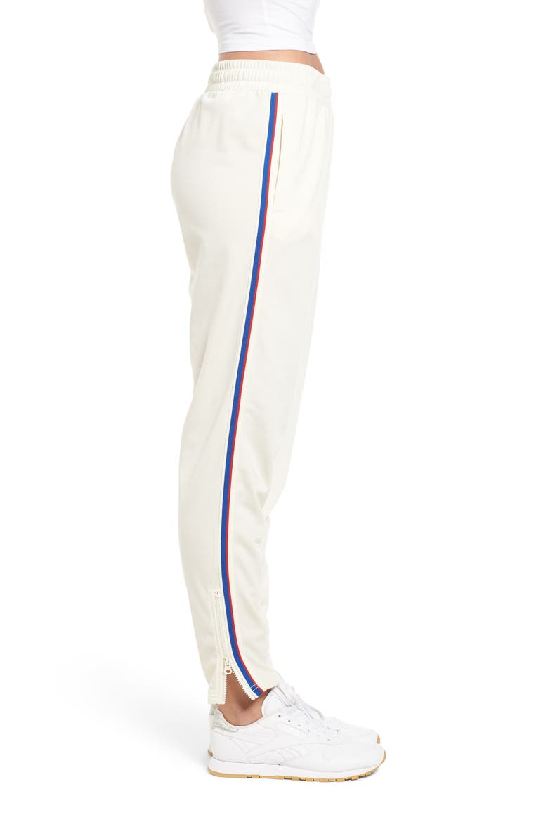 Side Stripe Track Pants, Alternate, color, CHALK WHITE
