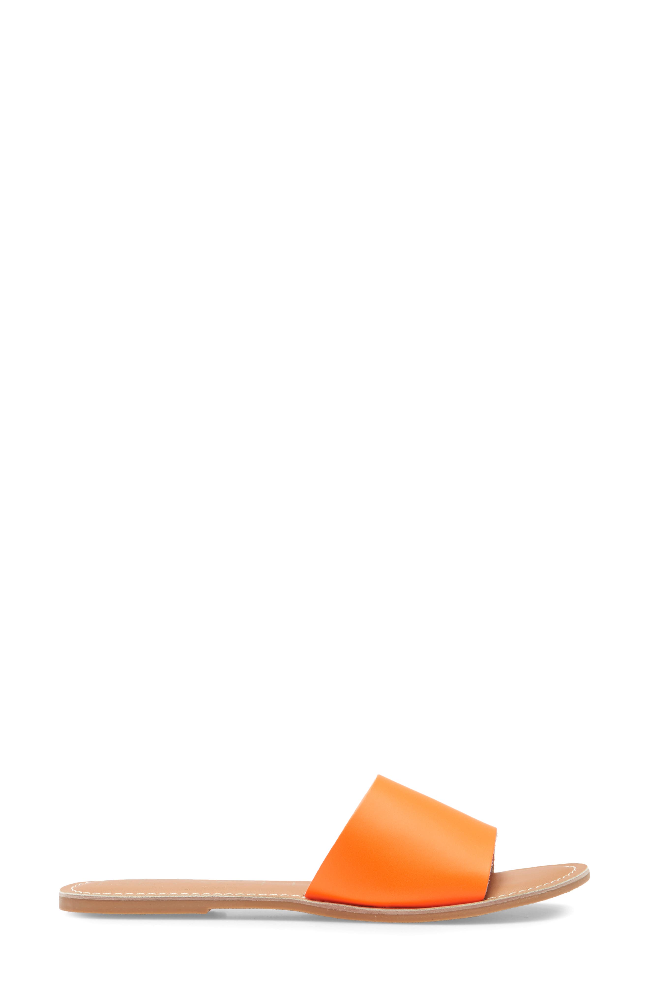 Coconuts by Matisse Cabana Slide Sandal, Alternate, color, NEON ORANGE LEATHER