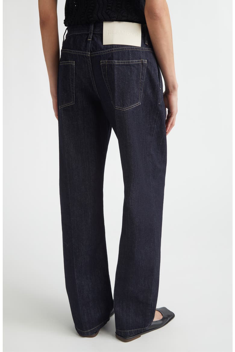 Pleated Straight Leg Jeans, Alternate, color, MAGNET