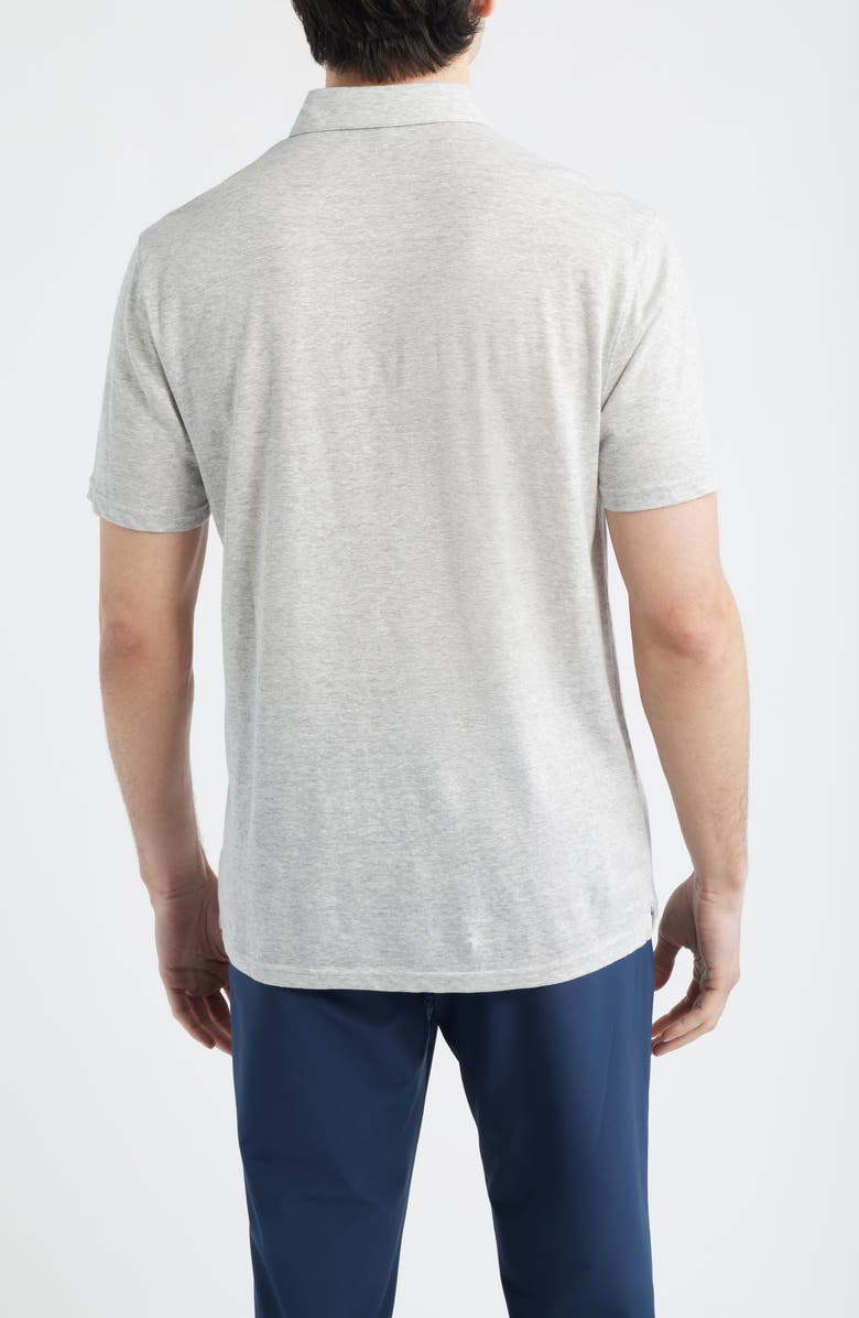 Peter Millar Sanibel Linen & Cotton Polo, Alternate, color, Gale Grey