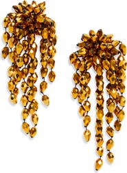 Isabel Marant Hanabi Beaded Clip-On Drop Earrings