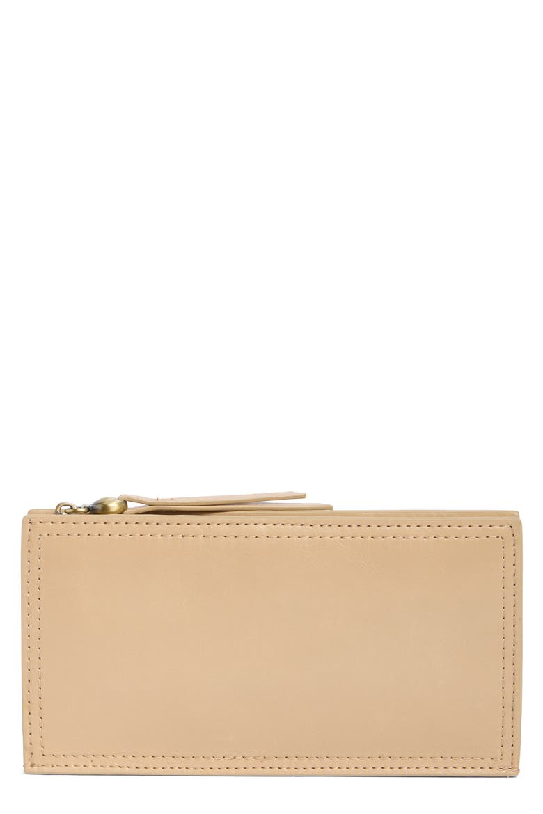 Gracie Leather Wallet, Main, color, SAND
