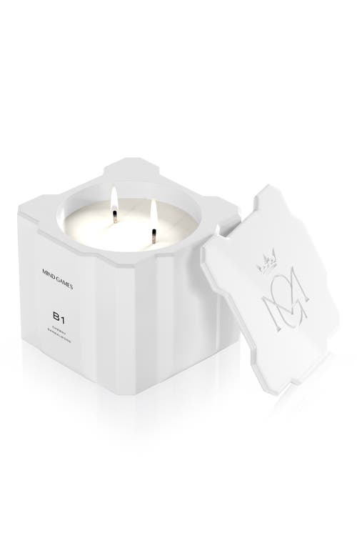Mind Games B1 White King Cherry Sandalwood Luxury Candle, 10 Oz. In No Color