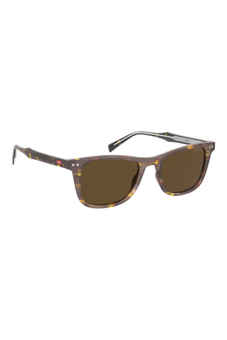 52mm Rectangular Sunglasses, Alternate, color, HAVANA / BROWN