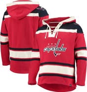 '47 Men's '47 Red Washington Capitals Superior Lacer Pullover Hoodie