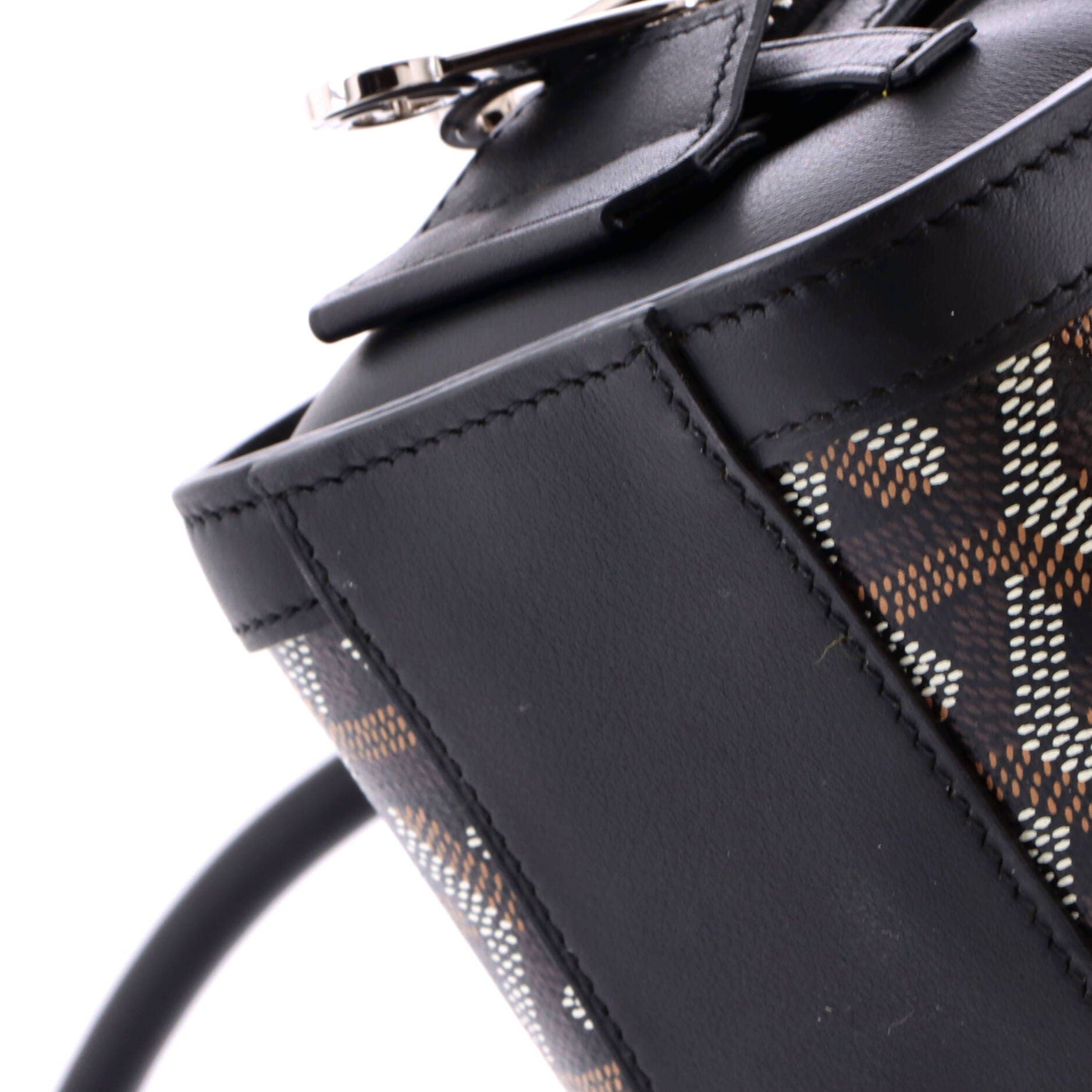 Bonbonniere Bag Coated Canvas, Alternate, color, Black