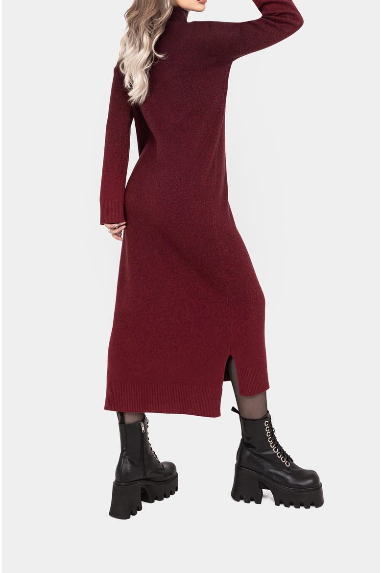 Nightjar Ombre Knit Maxi Dress, Alternate, color, Red