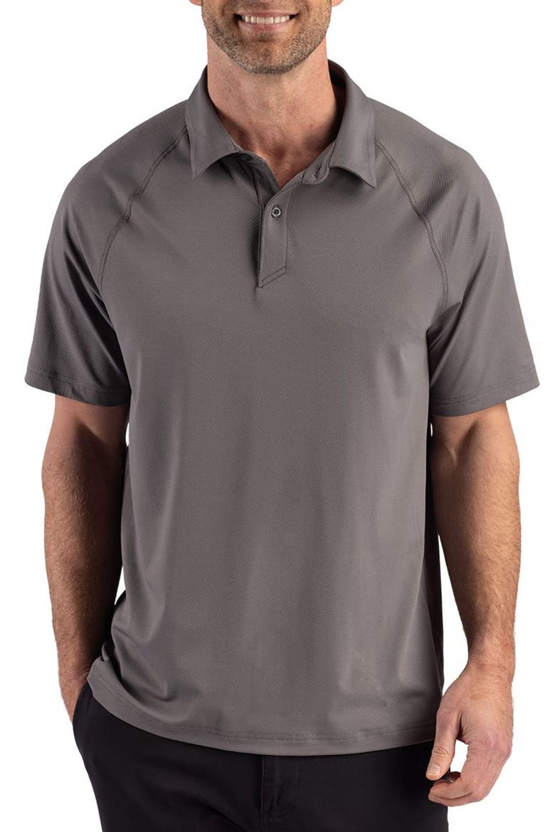 Prospect Epic Confidence Textured Performance Polo, Main, color, ELEMENTAL GREY