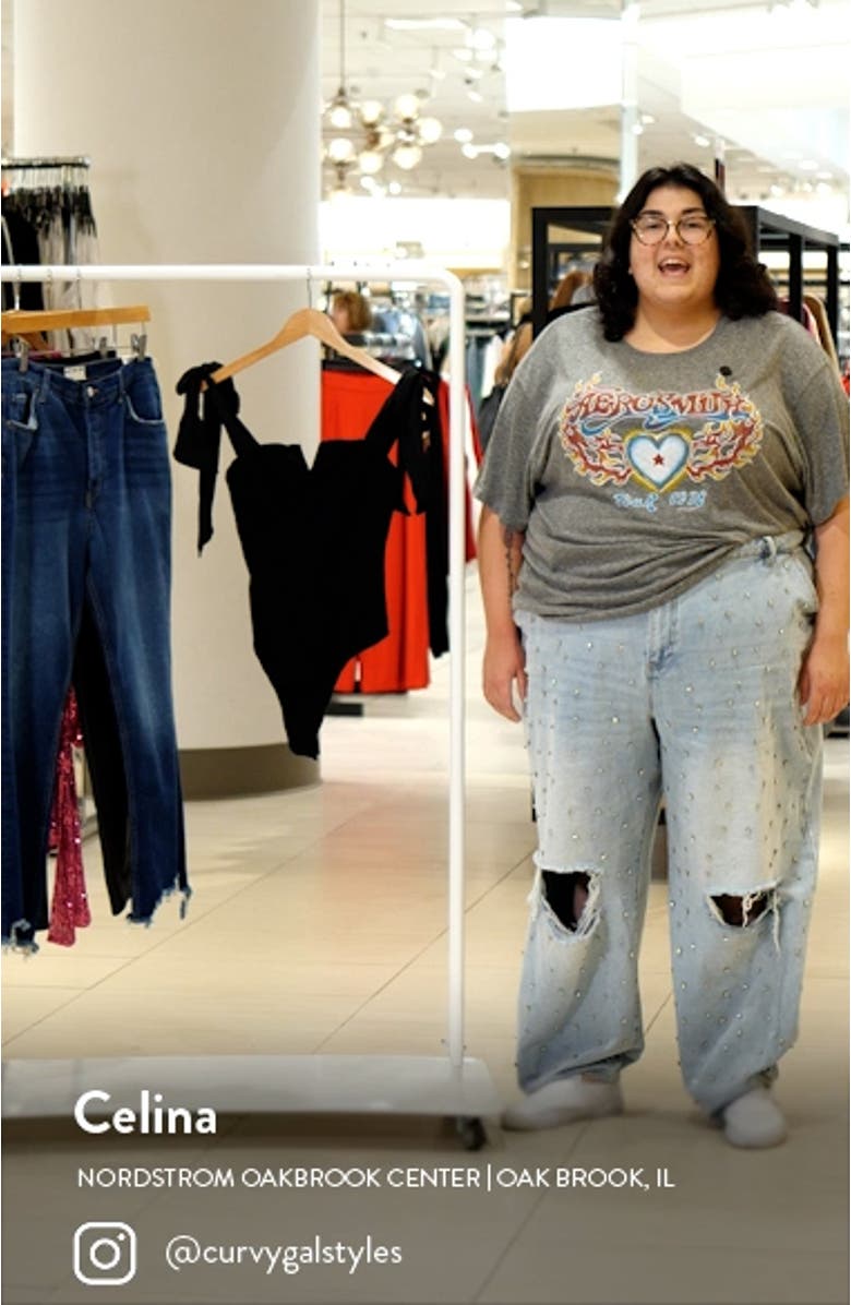 Lola Shoulder Tie Seamed Bodysuit, sales video thumbnail