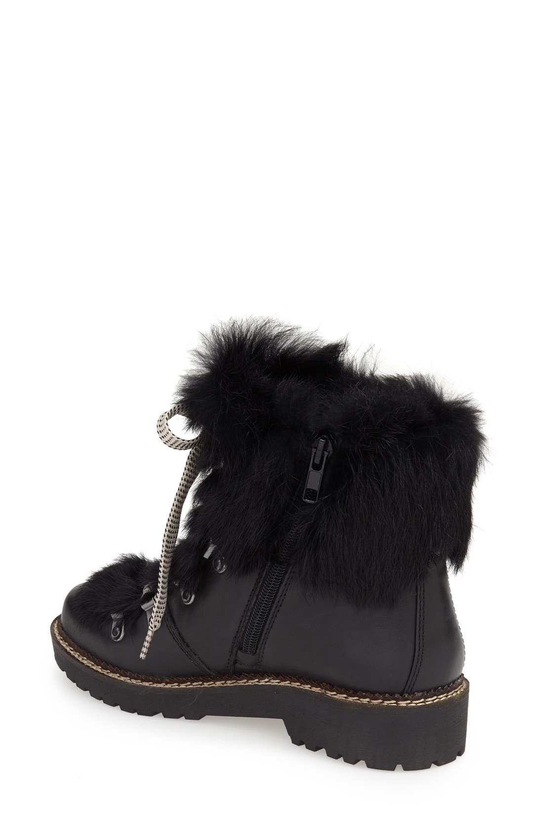 Arturo Chiang 'Philippa' Genuine Rabbit Fur Hiking Boot (Women ...