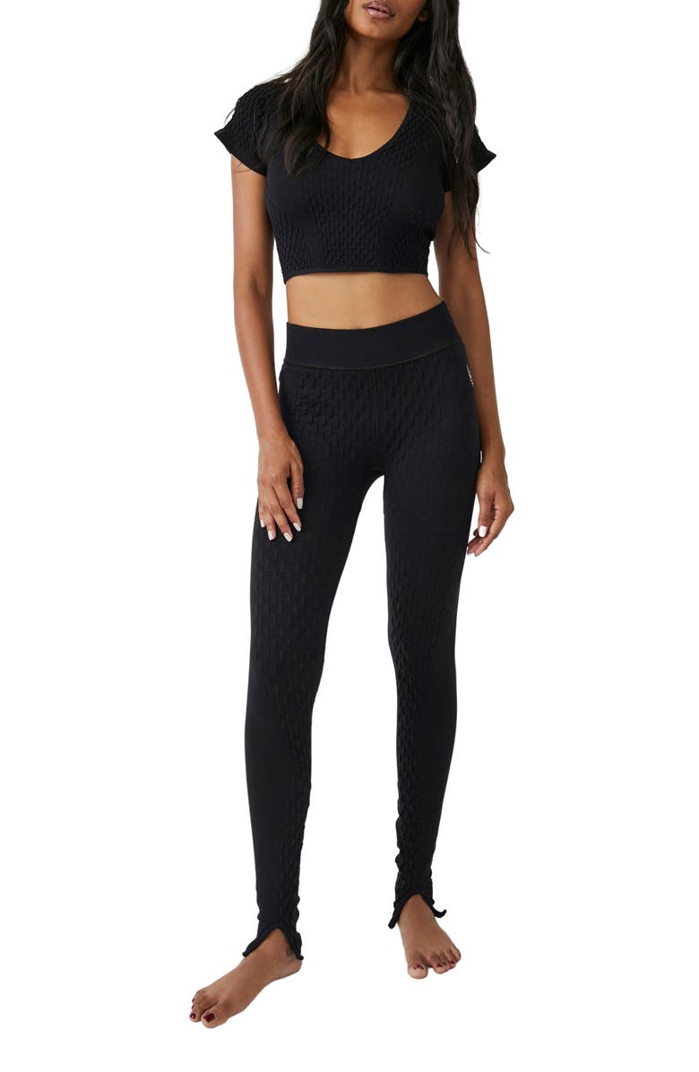 FP Movement by Free People Learning Curve Smocked Crop Top, Alternate, color, 