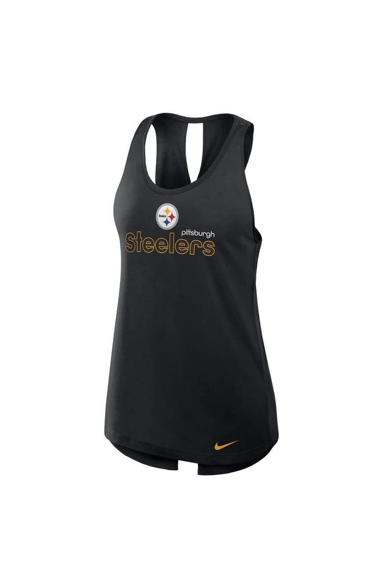 Nike Women's Nike Black Pittsburgh Steelers  Crossback Performance Tank Top, Alternate, color, Black