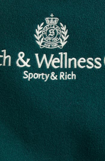 Crest Detail Wool & Cashmere Varsity Jacket