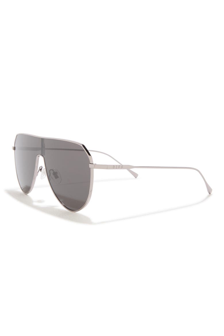 Dash 134mm Shield Sunglasses, Alternate, color, GUNMETAL