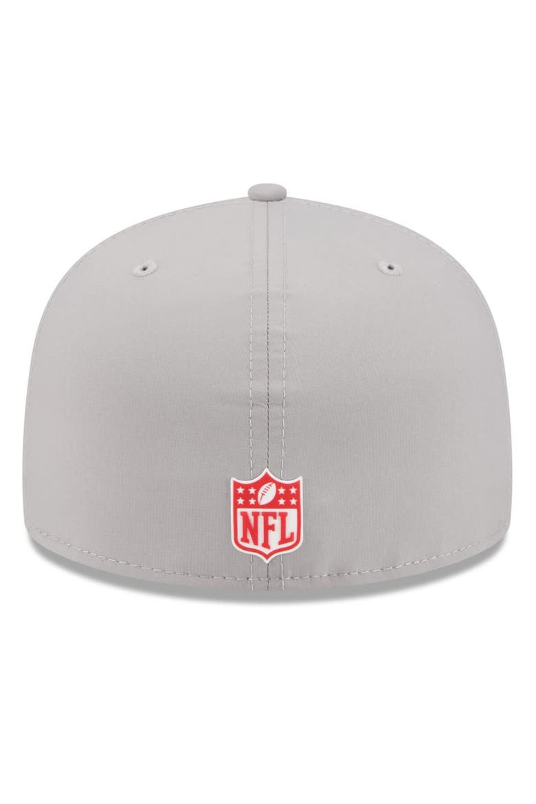 Men's New Era Gray Kansas City Chiefs 2025 Sideline  59FIFTY Fitted Hat, Alternate, color, Gray