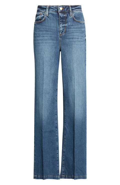 Ruth Coated High Waist Raw Hem Straight Leg Jeans