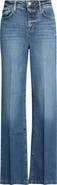 L'AGENCE Ruth Coated High Waist Raw Hem Straight Leg Jeans