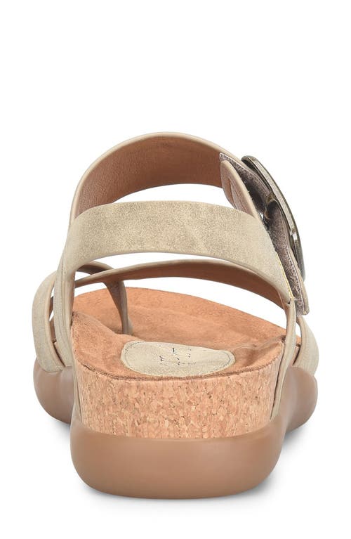 Eurosoft Hampton Toe Loop Slingback Sandal In Stone Taupe