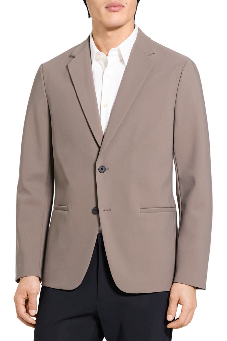 Clinton Precision Ponte Knit Blazer, Main, color, MOREL - 2MY