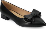 Journee Collection Ophelia Bow Pointed Toe Flat