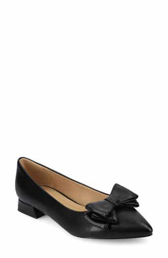 Journee Collection Ophelia Bow Pointed Toe Flat