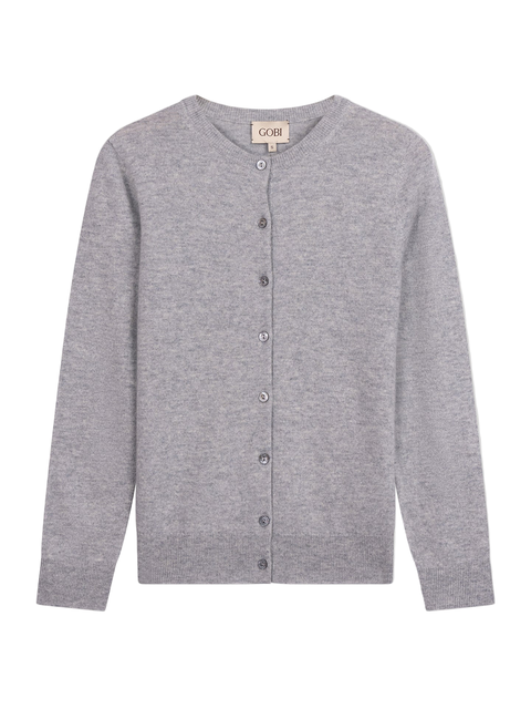 Timeless Cashmere Crewneck Cardigan