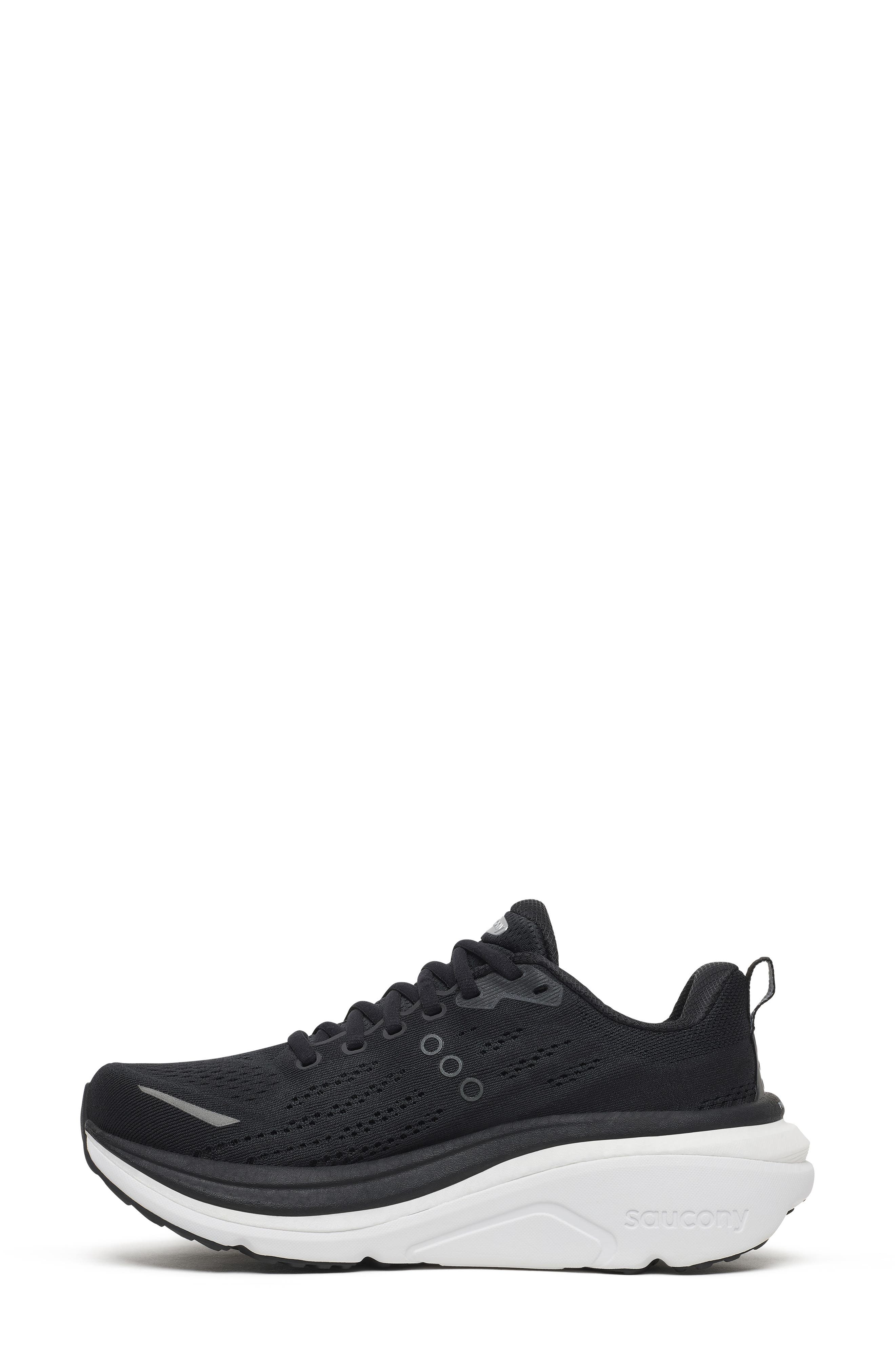 Saucony Hurricane 25 Running Shoe, Alternate, color, Black/ White