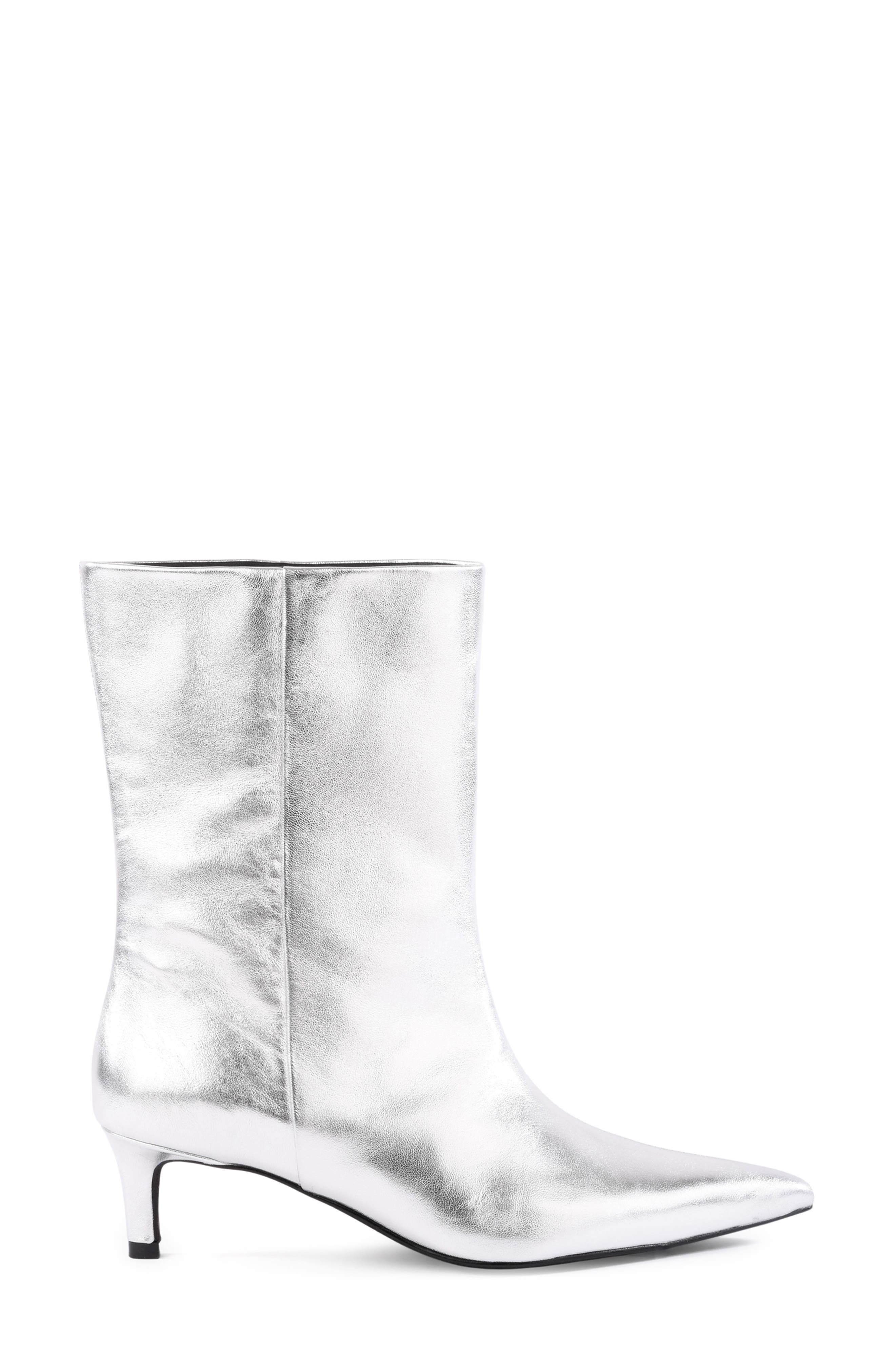 Seychelles Game Changer Metallic Boot, Alternate, color, Silver