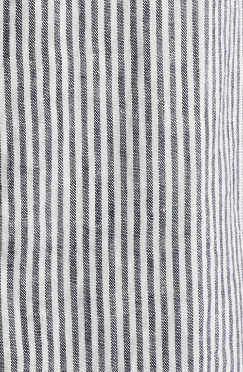 Alex Crane  Playa Linen Button-down Shirt In Lines