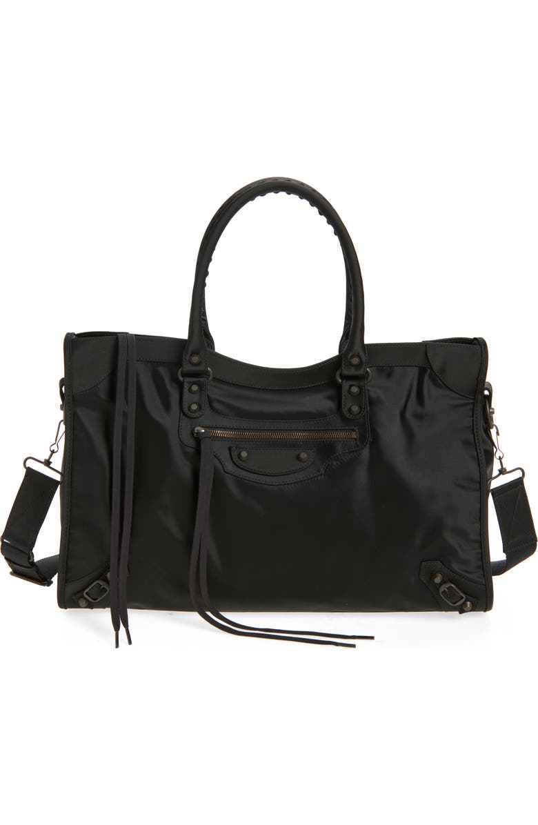 Balenciaga Large Le City Tote, Main, color, 1000 Black