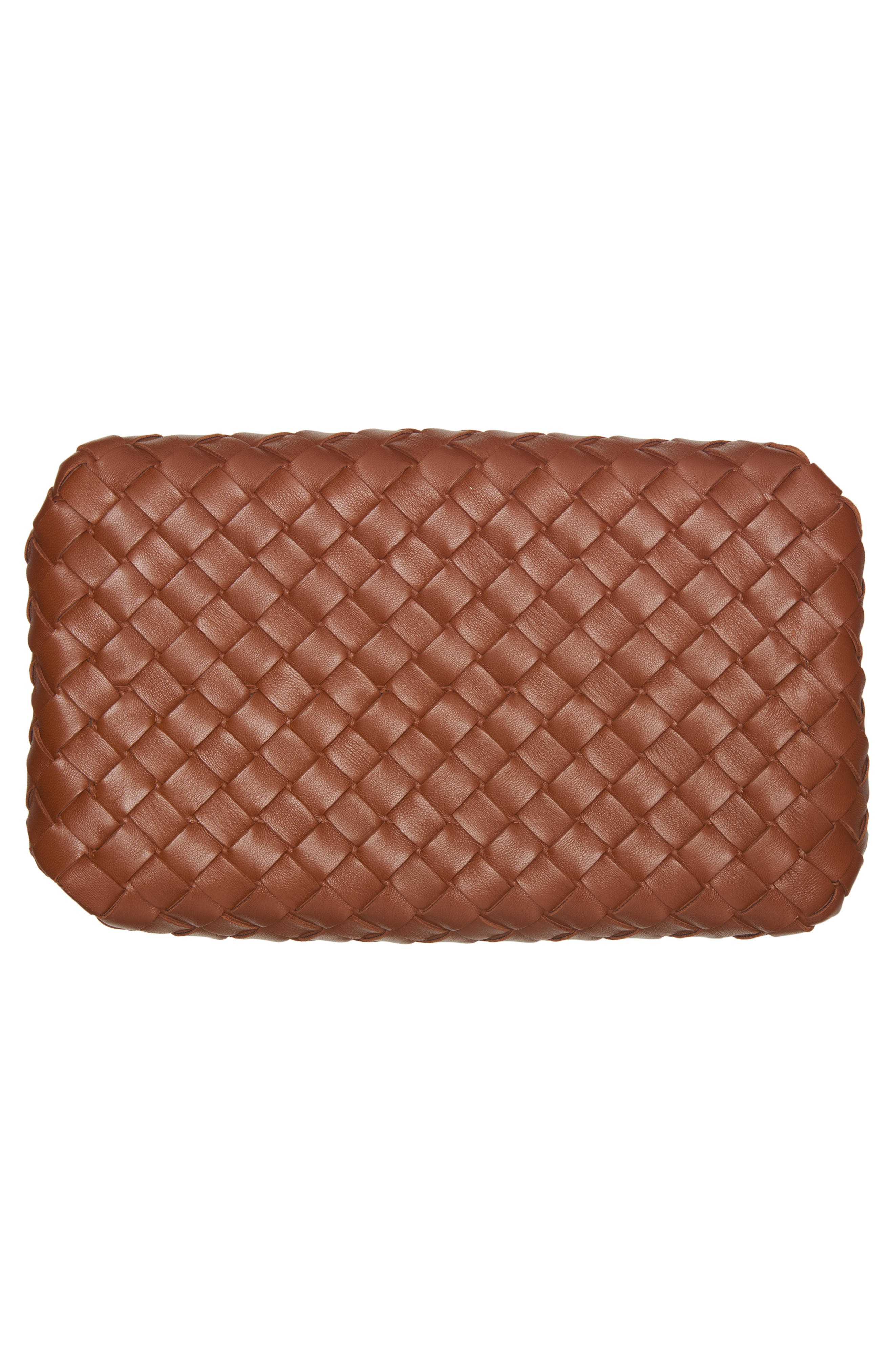 Bottega Veneta Small Parachute Intrecciato Leather Shoulder Bag, Alternate, color, 2387 Tannin-Muse Brass