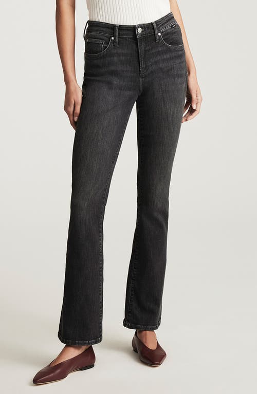 Mavi Jeans Anika Jeans In Dark Smoke Flex Blue In Black